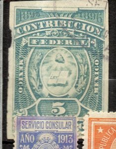 Argentina Early 1900s Revenue/Tax Used Value NW-165252