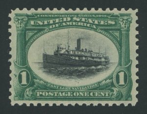 USA 294 - 1 cent Pan-American - VF Mint nh with PF Graded Cert: VF 80 OGnh