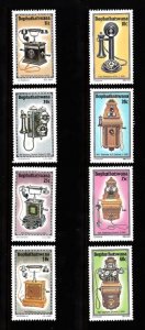 BOPHUTHAYSWANA SC# 108-111, 125-128 TELEPHONES - MNH -LOT OF 2 SETS