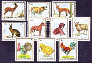 Fujeira Mi 1295-1304 MNH 1972 Animals Full 10 Stamp Set (See Description) VF