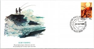 Australia 1979 FDC - Surf Fishing - Melbourne - J8741