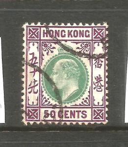 HONG KONG  1904-06  50c  KEVII   FU  SG 85  