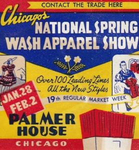 Great Palmer House, Chicago Poster Stamp. C1930's. 53x55mm.