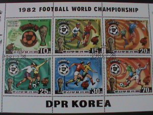 ​KOREA 1981-SC#2031a WORLD CUP SOCCER CHAMPIONSHIPS-CTO-SHEET-VF-LAST ONE