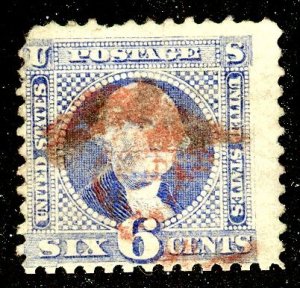 United States, Scott #115, Used, see perfs on top