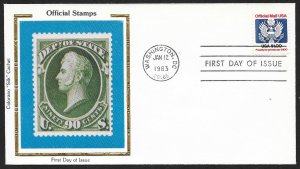 UNITED STATES FDC $1 Official Stamp 1983 Colorano