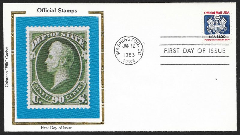UNITED STATES FDC $1 Official Stamp 1983 Colorano
