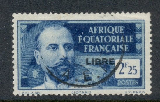 French Equatorial Africa 1940-41 Pictorials Opt Libre 2.25f B. FU