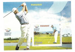 PARAGUAY 2005 INTERNATIONAL YEAR OF SPORTS AND SPORTS EDUCATION GOLF SS MNH