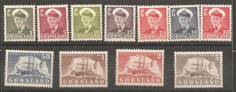 Greenland SC 28-38 Mint, Never Hinged