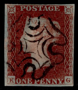 GB QV SG8, 1d red-brown, FINE USED. Cat £120. SCOTTISH MX. PLATE 19. KG