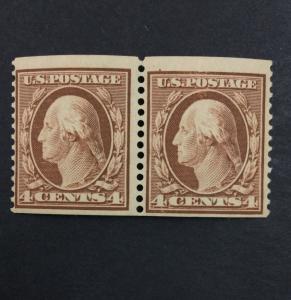 US #354 COIL PAIR MINT OG NH $1,000 LOT #5627