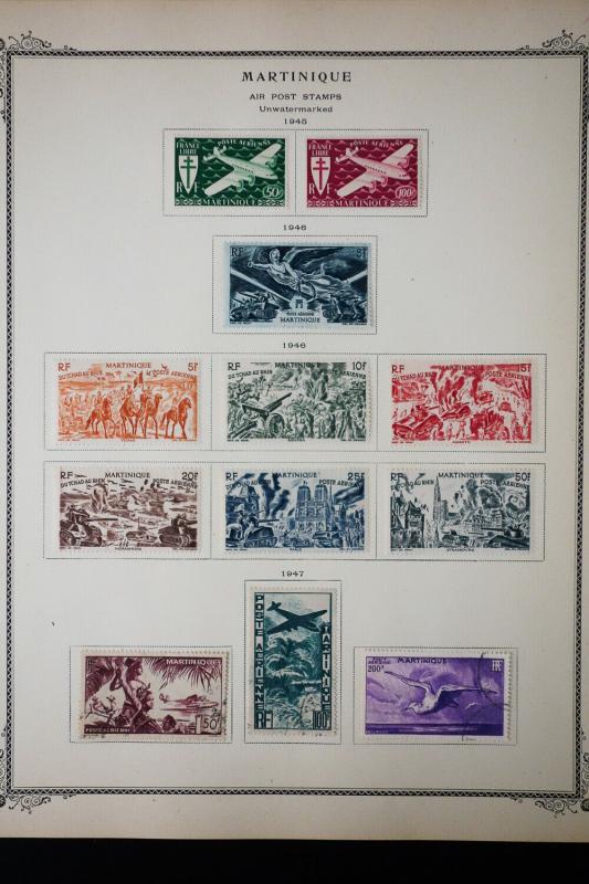 Martinique 1800's to 1940's Stamp Collection