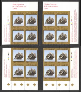 Canada Sc# 1602 MNH PB Set/4 1996 90c Art Canada-9-The Spirit of Haida Gwaii