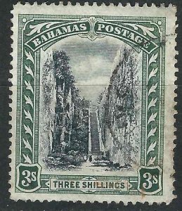 Bahamas 36 SG 61 3/- Queen's Staircase Used F/VF 1903 SCV $75.00