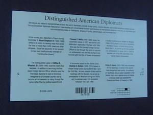 U.S.# 4076(A - F)-MINT/NH-- PANE OF 6--DISTINGUISHED AMERICAN DIPLOMATS---2005