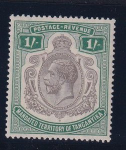 TANGANYIKA # 39 VF-MNH KGV 1sh SUPERBLY FRESH