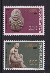 Yugoslavia   #1205-1206  MNH  1974  Europa  statue  sculpture