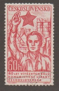 Czech 1053 Saluting Red Star