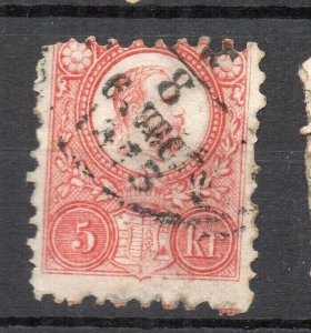 Hungary 1871-72 Early Issue Fine Used 5kr. NW-193419