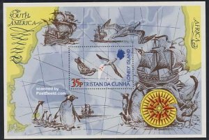 Tristan Da Cunha 1974, Lonely Island s/s, MNH