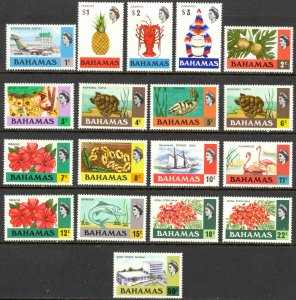 Bahamas Sc# 313-330 MNH 1971 Definitives