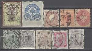 COLLECTION LOT # 3660 AUSTRIA 10 STAMPS 1850+ CV+$20