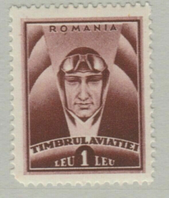1932 Romania Postal Tax Timbrul Aviatiei Aviator 1L MNH** A18P26F767-