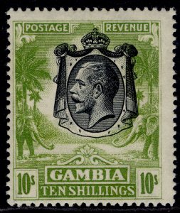 GAMBIA GV SG142, 10s sage-green, M MINT. Cat £100.