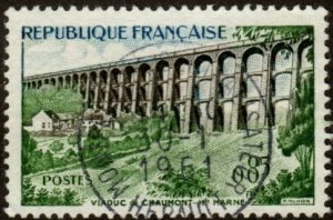 France 948 - Used - 85c Chaumont Viaduct (1960) (cv $0.60)