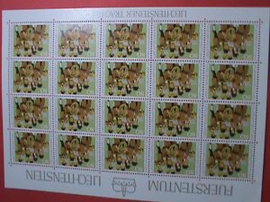 LIECHTENSTEIN STAMP: 1980 SC#696 BRASSBAND MAUREN MNH  FULL SHEET -VERY RARE.