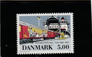 Denmark  Scott#  1077  MNH  (1997 End of Railway Mail Service)