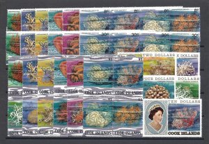 COOK ISLANDS 1980/2 SG 713/89 MNH Cat £100