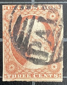 US Stamps-SC# 11 A - Used - Paid Cancel - SCV = $16.50