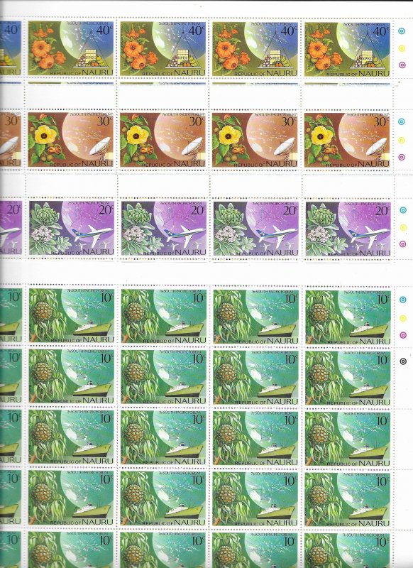 Nauru 142-5 and more, large wholesale stock all MNH sets, vf. 2022 CV $248.50