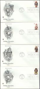 #4360-63 Holiday Nutcrackers PCS FDC Set
