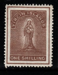 VIRGIN ISLANDS SG41 1887 1/= BROWN MTD MINT