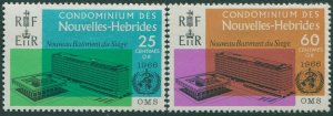 New Hebrides French 1966 SGF136-F137 WHO set MNH