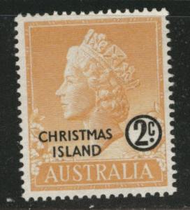 Christmas Island Scott 1 MNH** 1958 QE2 