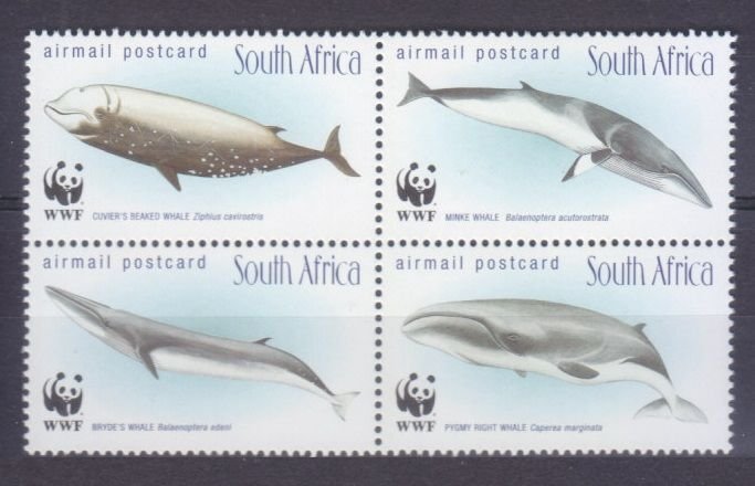 1998 South Africa (RSA) 1177-1180VB WWF - Whales 4,00 €