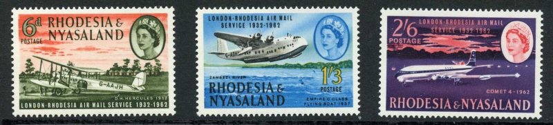 Rhodesia and Nyasaland SG40/2 1962 London-Rhodesia Airmail U/M Cat 5.50 pounds 