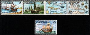 ANGUILLA SG159/63 1973 COLUMBUS DISCOVERY MNH