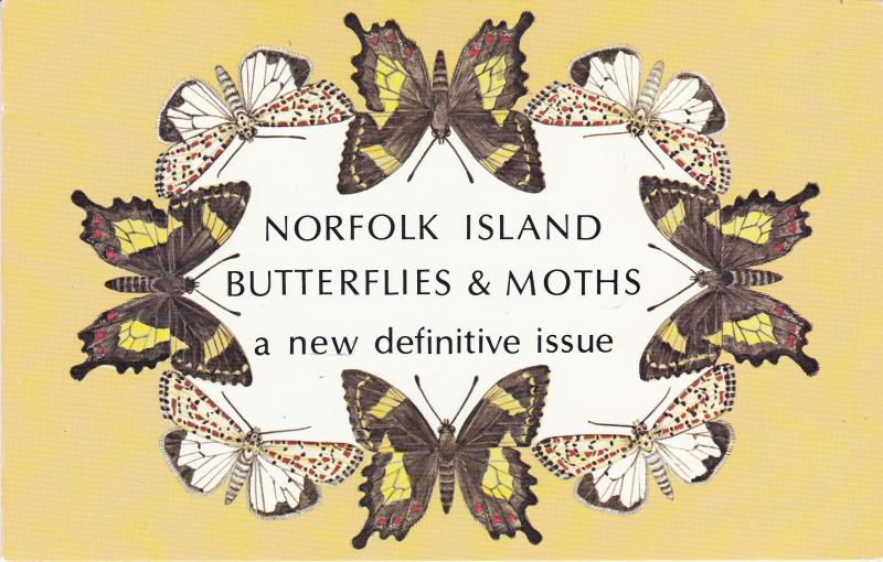 Norfolk Island 1976-77 Butterflies & Moths New Definitive Issue Booklet  VF/NH