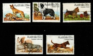 AUSTRALIA SG729/33 1980 DOGS FINE USED