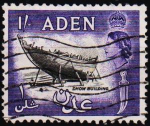 Aden.1953 1s S.G.63 Fine Used