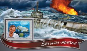 Togo 2016 MNH Submarines 1v S/S Jacques Piccard Forel Ships Boats Stamps