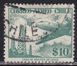 Chile C176 Oil Derricks and Plane 1956