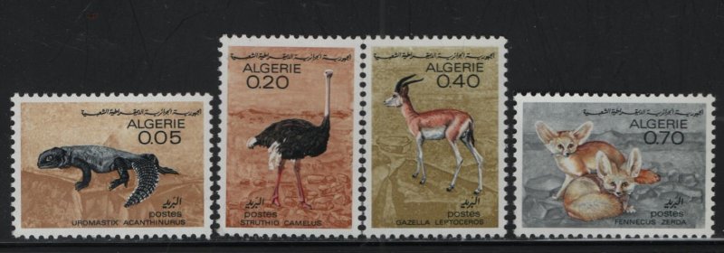 ALGERIA, (4) SET, 374-377, MNH, 1967, Animal type