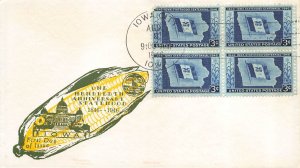 942 3c IOWA STATEHOOD - Sanders cachet