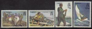 Tristan Da Cunha #174-7 MNH Set, Longboats